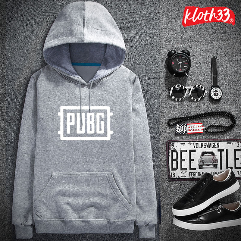 Kloth33 เสื้อฮู้ด เสื้อกันหนาวมีฮู้ด เสื้อมีฮู้ด HOODIE SWEATER ฟรีไซส์ ลาย Pubg