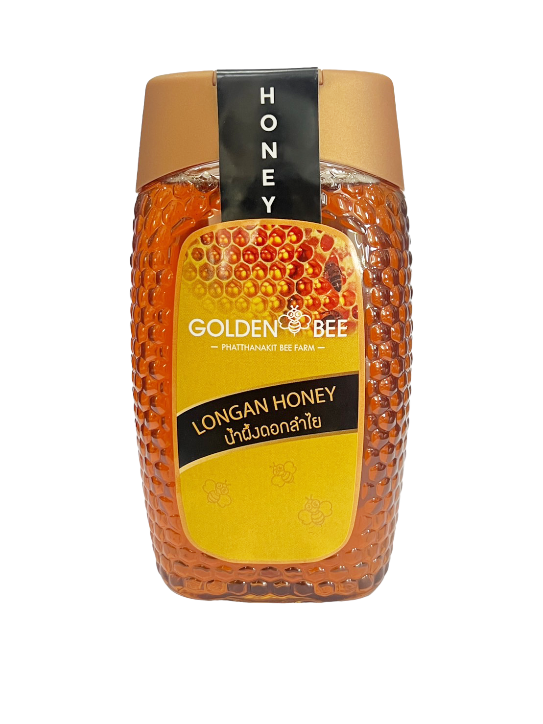 น้ำผึ้งดอกลำไย ขนาด 500 g. Longan Honey น้ำผึ้งที่มาจากเกสรดอกลำไย แบรนด์ Golden Bee ตรงจากฟาร์มผึ้งพัฒนกิจ เชียงใหม่ ราคา 204 บาท*ส่งฟรี
