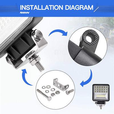 NEW 2024 สว่างเกินราคา !! LED EXELLENT COMBO BEAM 48 Watt ไฟสปอร์ตไลท์ ไฟหน้ารถ ไฟท้าย ไฟรถมอเตอร์ไซต์ ไฟตัดหมอกรถ สำหรับรถยนต์ รถจักรยานยนต์ รถมอเตอร์ไซต์ รถไถ รถตู้ รถบรรทุก รถสิบล้อ เรือ บิ๊กไบค์ ATV เเสงขาว 12V - 24V งานพรีเมี่ยม จำนวน 1 ชิ้น