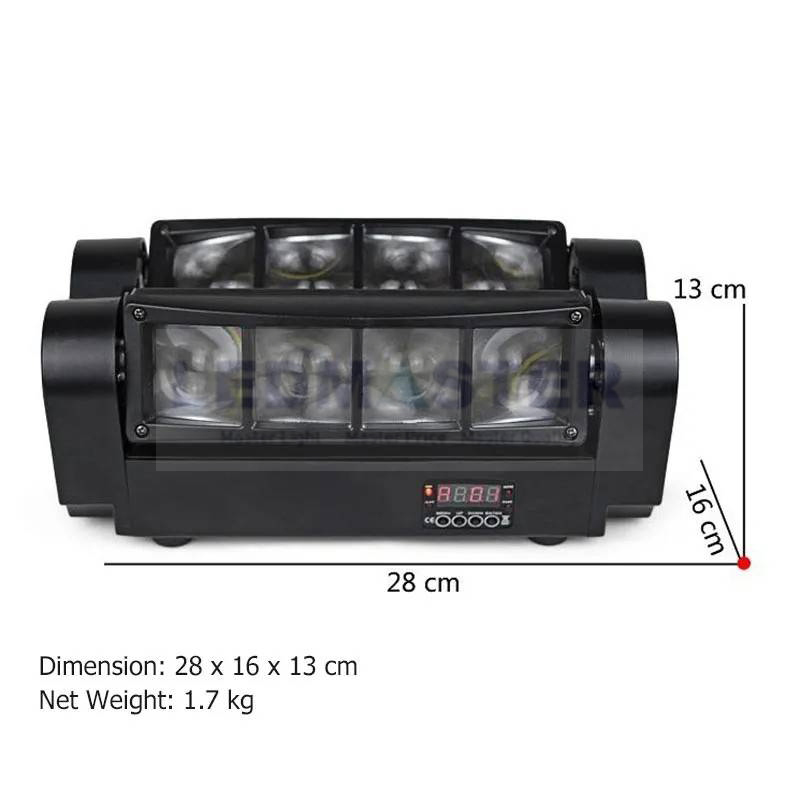 ไฟสไปรเดอร์ 8 ตา RGBW,LED Spider mini disco