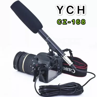 YCH 14.37 Camera กล้องวิดีโอไมโครโฟน shotgun Uni - Directional MIC สำหรับ Nikon Canon(YCH รุ่น CZ-168 เเพ็ค1ตัว)