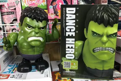 หุ่นฮัคเต้นได้ มีเสียง มีไฟ Hulk Dance Avenger Hero Dance