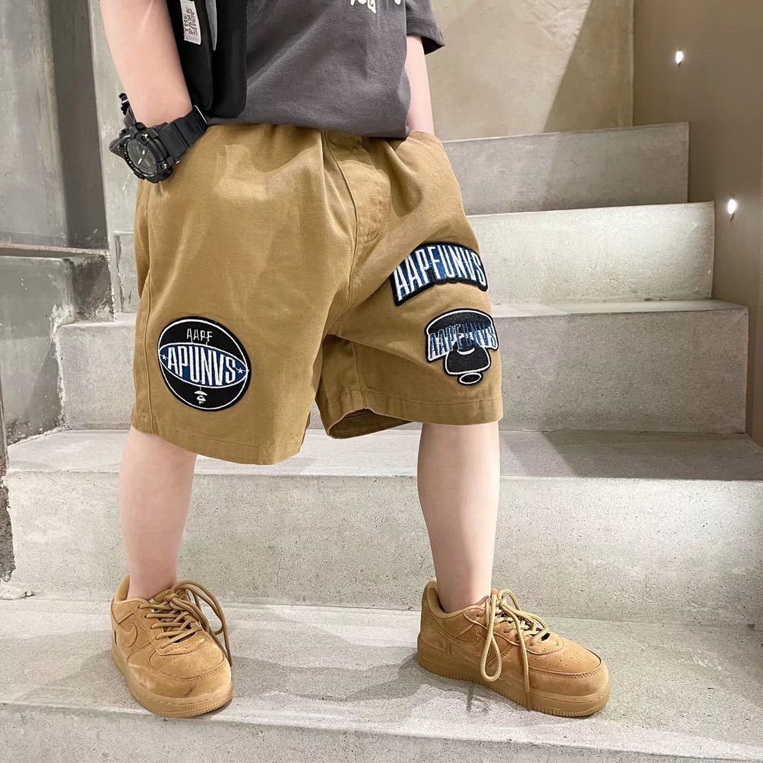 KON460 เสื้อผ้าเด็ก กางเกงขาสั้นสําหรับเด็กเด็กผู้ชาย หน้าร้อน กางเกงขายาวทรงครอป โดยรวม ราคา 159 บาท*ส่งฟรี