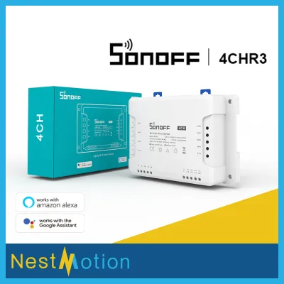 Sonoff 4CH R2 R3 ITEAD 4 Channel Din Rail Mounting WiFI Switch Wireless Smart Switch
