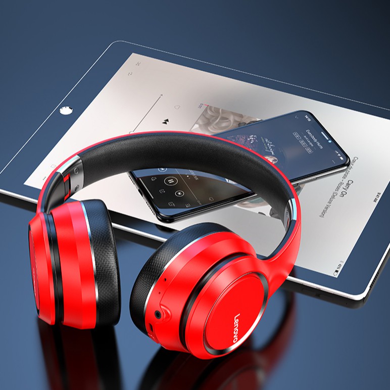 โปรโมชัน Lenovo HD200 หูฟังบลูทูธ Headphone 300 mAh Bluetooth 5.0 หูฟังแบบครอบหู ราคาถูก หูฟัง หูฟังสอดหู