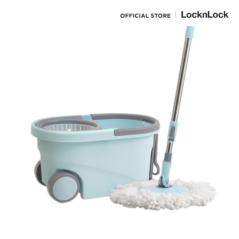 LocknLock ไม้ถูกพื้นพร้อมถังปั่นน้ำแบบมีล้อลาก Rotating Spin Mop รุ่น ETM971 ราคา 770 บาท*ส่งฟรี