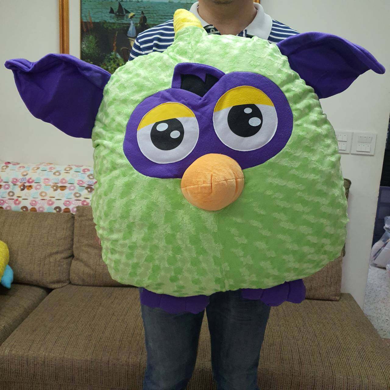 ขายถูก!!! หมอนอิง เฟอร์บี้ Furby ขนาด M และ L มีหลายสี ให้เลือก