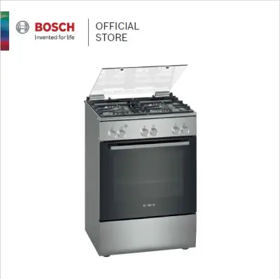 Bosch free-standing Gas Hob and Oven Stainless steel Model HGA120E59S