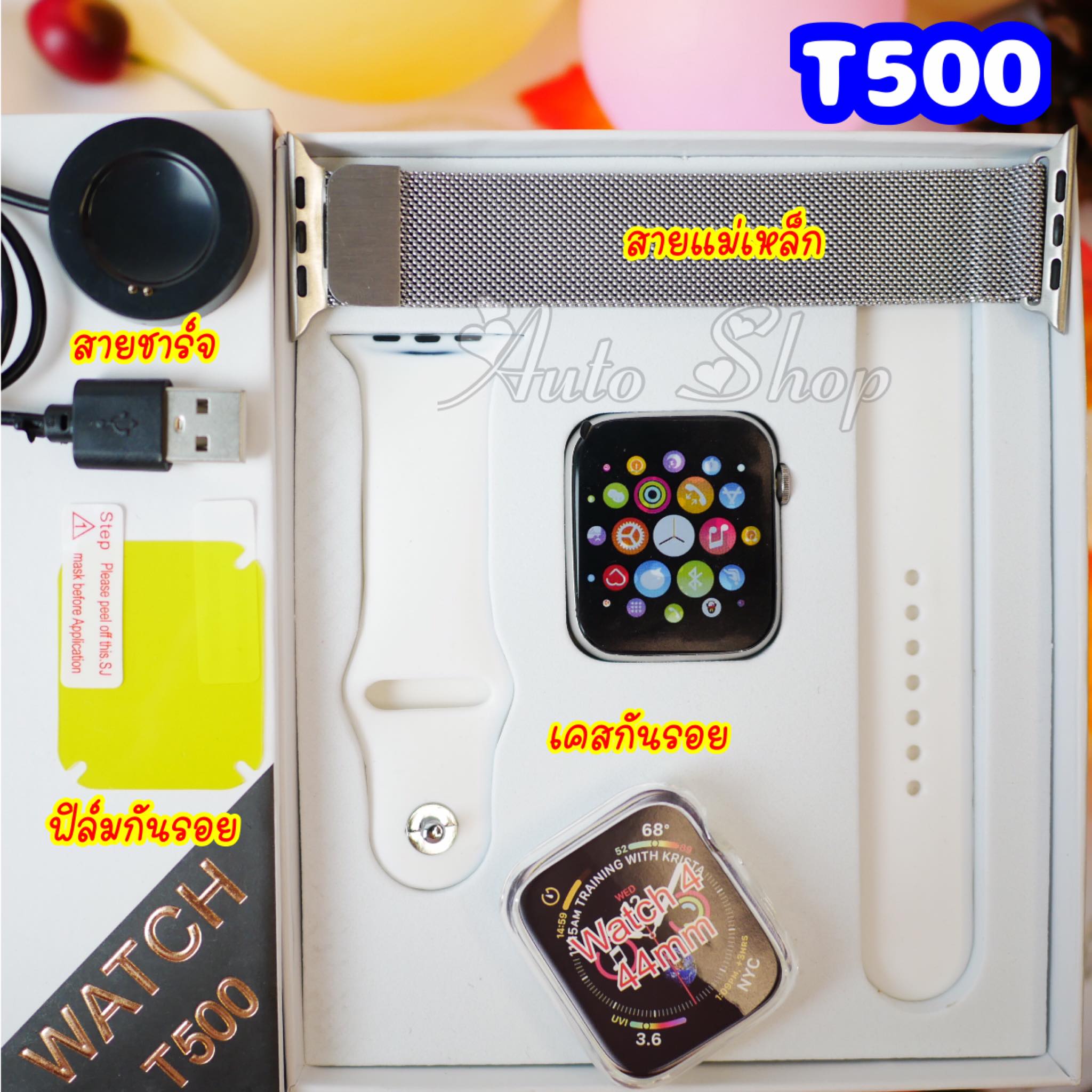 นาฬิกา สมาร์ทวอทซ์ Smart watch T500 โทรออก-รับสายได้ ของแท้ (ตั้งรูปเองได้) **แถมฟิล์มกันรอย