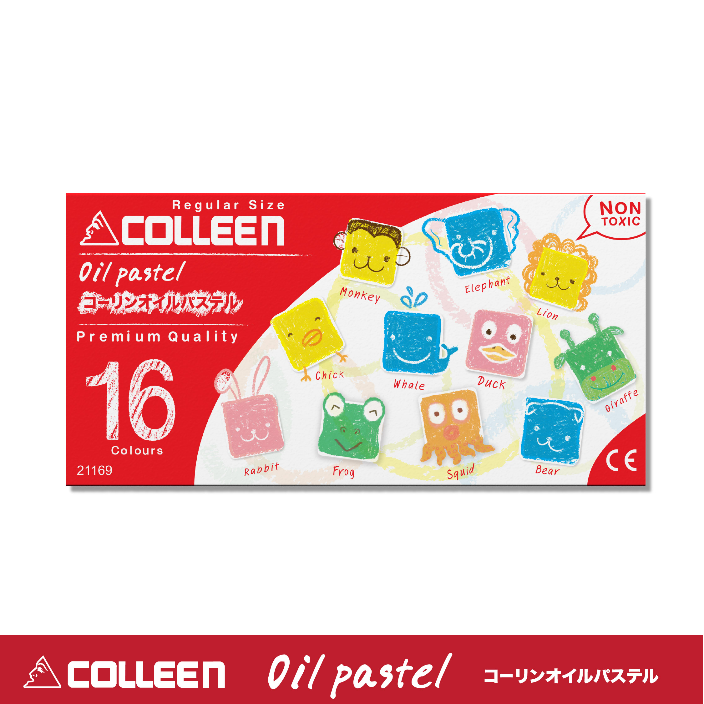 สีชอล์ค COLLEEN Oil Pastel ขนาดปกติ 12 สี 16 สี 25 สี 36 สี พิเศษสุดแถมสมุดระบายสีเสริมทักษะเด็ก