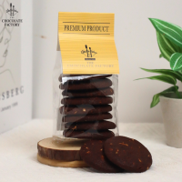 🍫ฮาร์ดช็อคโกแลตคุกกี้อัลมอนด์🍫Hard Chocolate Cookie Almond คุกกี้ ขนมอบกรอบ เนื้อร่วน ช็อคโกแลตเข้มข้นผสมอัลมอนด์