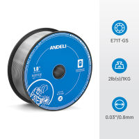 ANDELI ลวดเชื่อมไม่ใช้แก๊ส Flux core 1 kg เบอร์ 0.8 และ 1.0 mm เหมาะสำหรับเชื่อมเหล็ก