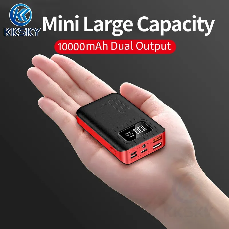 (จัดส่งภายใน 3 วัน) MINI ของแท้ P10 แบตเตอรี่สำรอง Original Powerbank พาวเวอร์แบงค์ FAST Charging 10000mAh LED LCD With Flash Light เพาเวอร์แบงค์