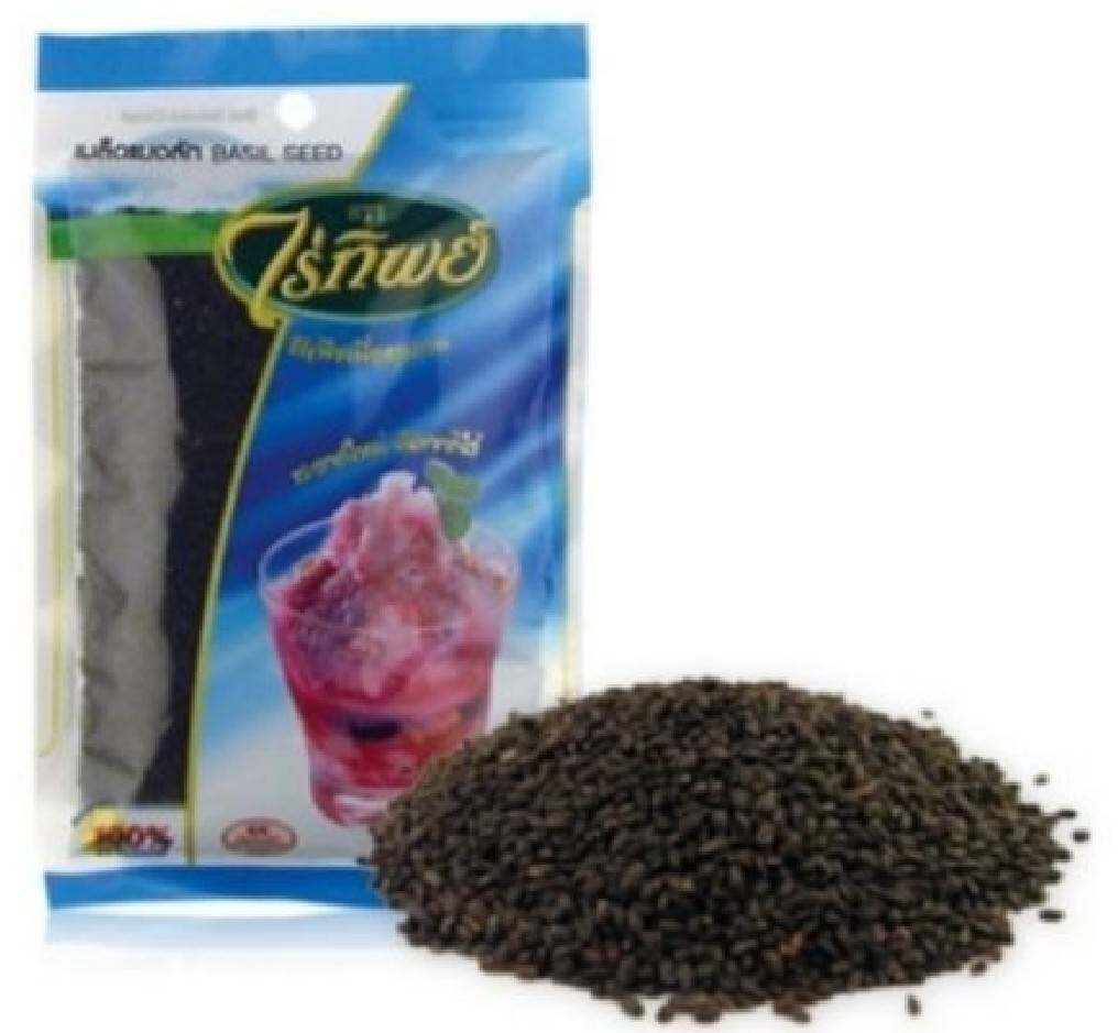 ( ส่งฟรี !! เมื่อซื้อ3ห่อ ) ไร่ทิพย์ เมล็ดแมงลัก 100 กรัม basil seed คัดเมล็ดดี ธัญพืช เพื่อสุขภาพ เข้มข้น หอม สะอาด