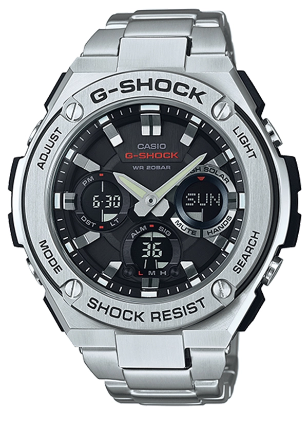 Casio G-Shock นาฬิกาข้อมือผู้ชาย สายเหล็ก รุ่น GST-S110D-1A - สีดำ ราคา 9,050 บาท*ส่งฟรี