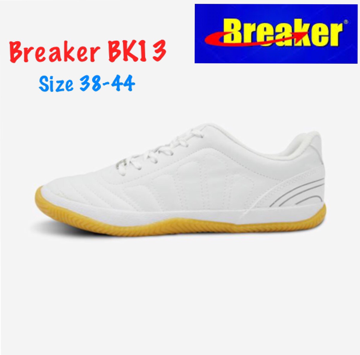 Breaker Futsal ไซส์ 38-44หนัง รุ่น BK13 รองเท้าผ้าใบนักเรียนเบรกเกอร์ฟุตซอล