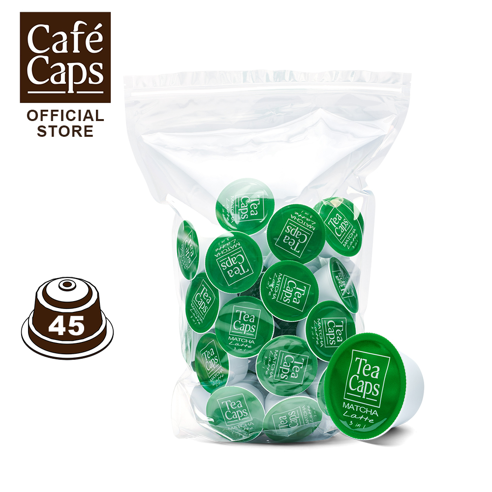 Dolce Gusto Compatible Matcha Latte Capsule (Premium Japanese) - Cafecaps (1 Bag X 45 Caps) | แคปซูลมัทฉะลาเต้ ราคา 769 บาท*ส่งฟรี