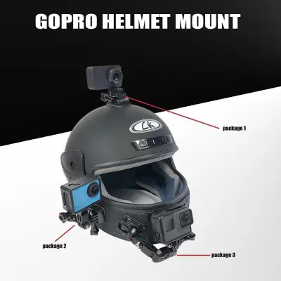 YOYOCAM ฐาน 3M ติดหมวกกันน๊อค gopro helmet mount สำหรับกล้อง Action Camera GOPRO HERO Black Silver 4 5 6 7 8 SJCAM EKEN YI OSMO Action