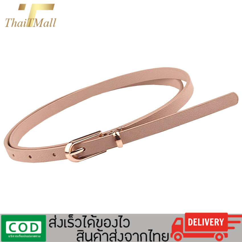 ThaiTeeMall-เข็มขัดหนังพียู เข็มขัดแฟชั่น ใส่ไปทำงานก็ได้ รุ่น KP-648 พร้อมส่งจากไทย