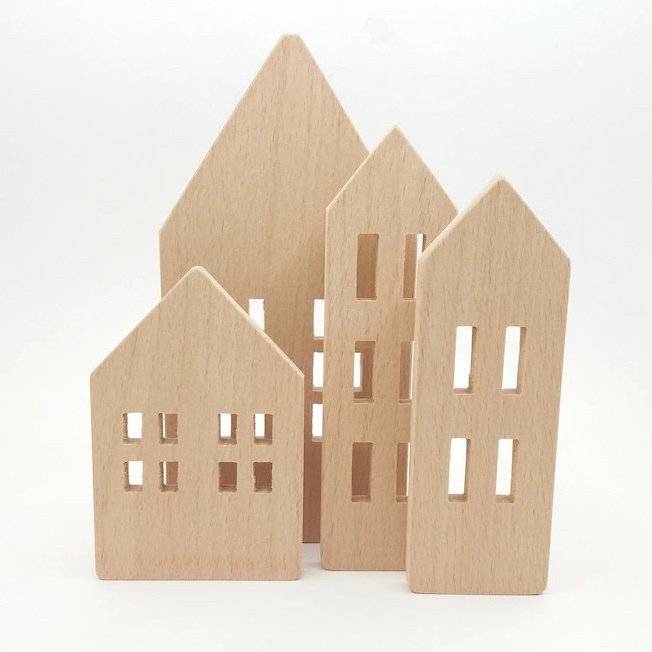 FudFudAR I เซตบ้าน 4ชิ้น งานDIY ไม้สนประสาน House Home หนา 15 มม. แท่นวางสินค้า แท่นวางสินค้าพรอพถ่ายรูป อุปกรณ์ถ่ายรูป มินิมอล minimal ตกแต่งบ้าน ราคา 189 บาท*ส่งฟรี