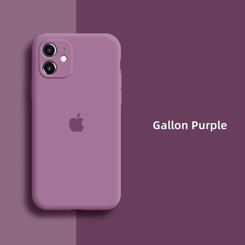 เคสiphone TPU สีพื้น ขอบเหลี่ยม สำหรับ iphone 12promax/iphone12pro/iphone12/iphone 12mini/iphone 11promax/iphone 11pro/iphone 11