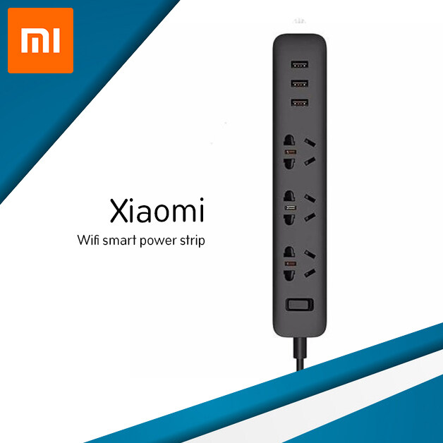 XIAOMI Power Strip Socket with 3 USB ปลั๊กพ่วงสีขาว / ปลั๊กพ่วงสีดำ Plug-In Board USB Version 5V2A 10W ปลั๊กไฟ (สีขาว) ปลั๊ก USB เสียบได้ทุกแบบ ปลั๊กพ่วงป้องกันไฟกระชาก