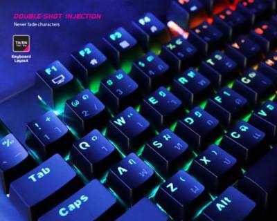 ??HOT??คีย์บอร์ดเกมมิ่ง มาโคร ไฟ RGB Keyboard Gaming Mechanical Nubwo Terminator X30