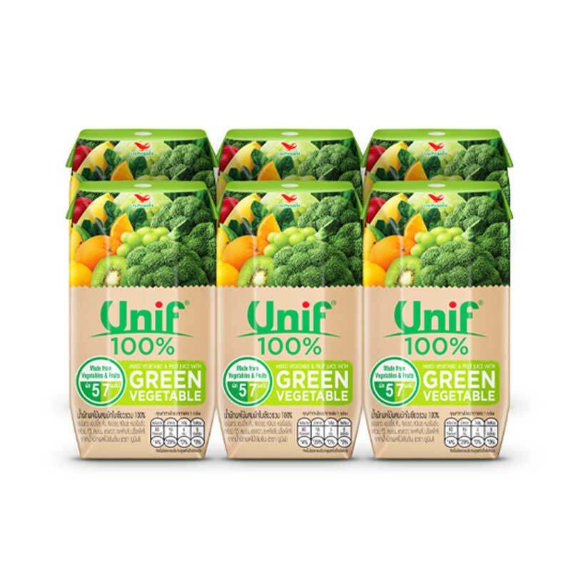 ยูนิฟ น้ำผักใบเขียว 100 0 มล. x 6 กล่อง