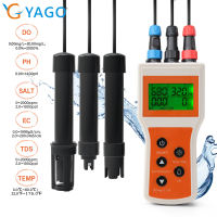 RCYAGO มือถือ YK-100อัจฉริยะแบบพกพา 6 In 1 เครื่องตรวจจับละลาย DO/Ph/tds /Ec/salt/temp ตัวตรวจสอบคุณภาพน้ำรวดเร็วคลอรีนตกค้างเร็วสระว่ายน้ำเพาะเลี้ยงสัตว์น้ำ