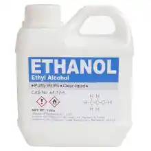 ภาพขนาดย่อของสินค้าEthanol 99.9% หรือ Ethyl Alcohol 99.9% 1 Liter (ไม่มีสี มีกลิ่นละมุน ไม่ฉุน clear liquid & no pungent smell)
