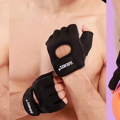 ถุงมือฟิตเนส ถุงมือออกกำลังกาย ถุงมือยกน้ำหนัก ถุงมือยกเวท Aolikes Fitness Glove (1)