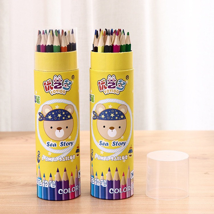 YOYIDO 24/36Pcs Color Pencil สีดินสอวาดรูป สีสวย สดใส ชัดเจน