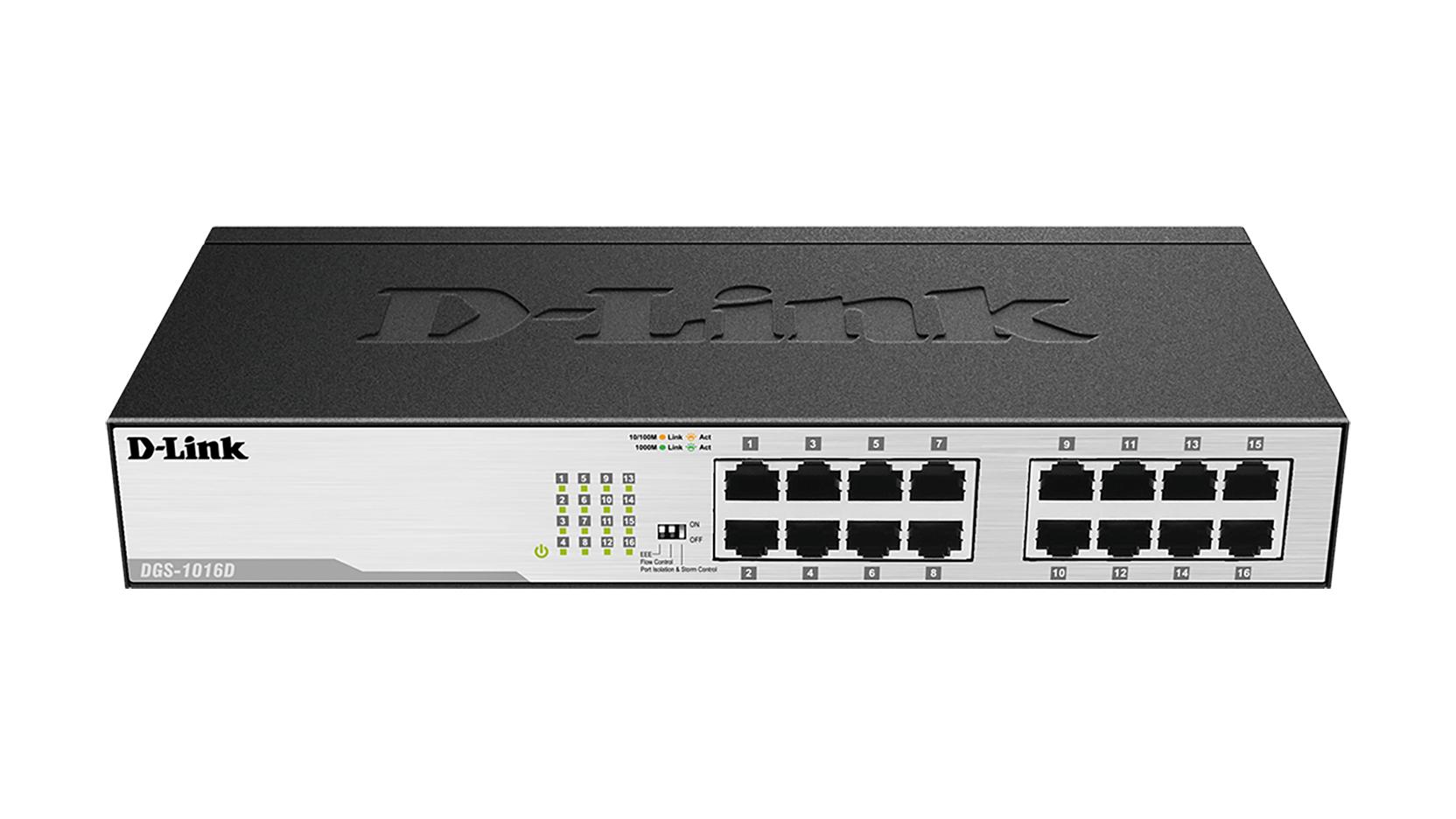 D-LINK Gigabit Switching Hub 16 Port รุ่น DGS-1016C/aonline