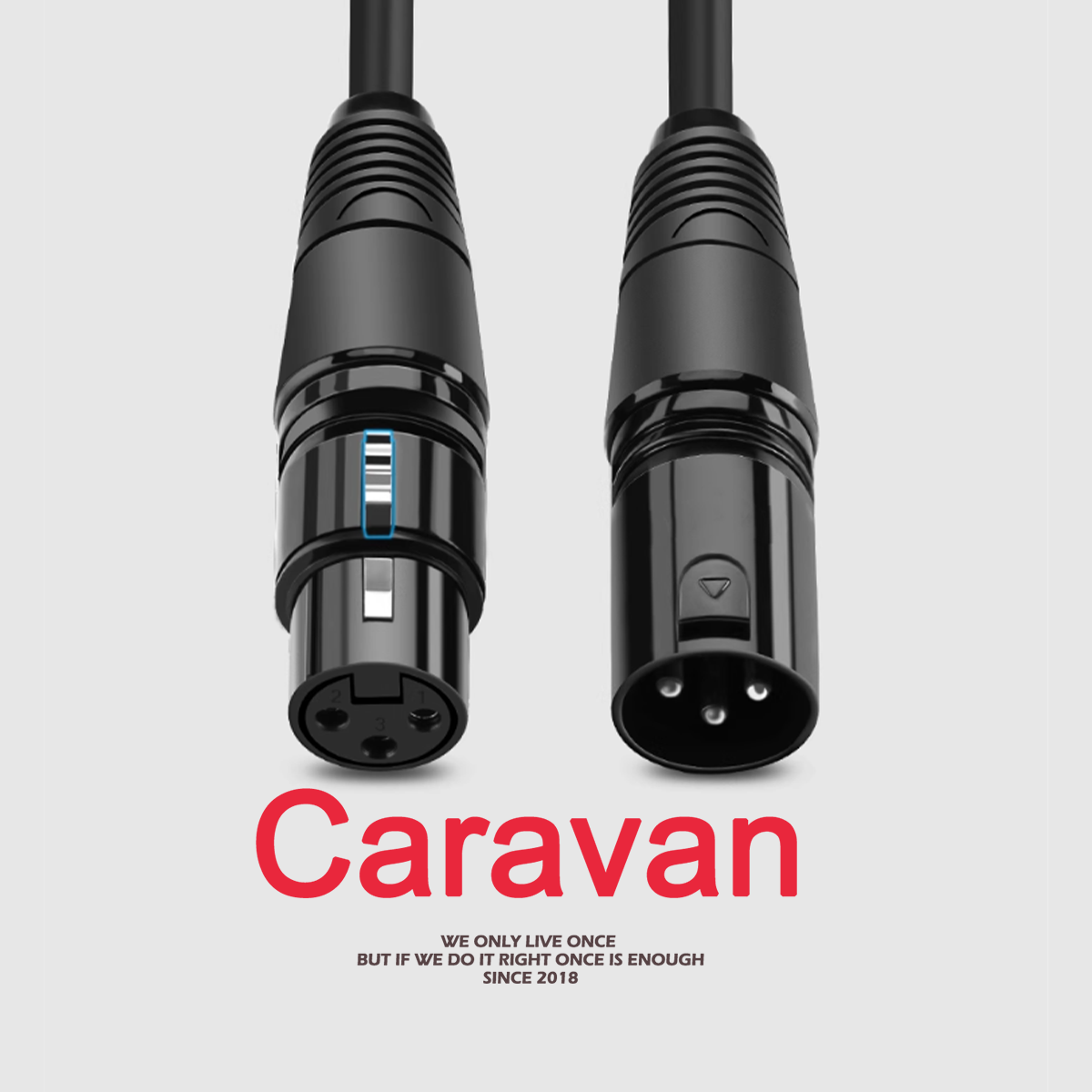 4# Caravan Crew สายสัญญาณเสียง XLR Male To XLR Female(ผู้-เมีย) Mic Cable 3Pin สายเคเบิล ชายหญิง สายลำโพงสายเคเบิลหุ้มฉนวนสำหรับเครื่องผสมไมโครโฟน ราคา 45 บาท*ส่งฟรี