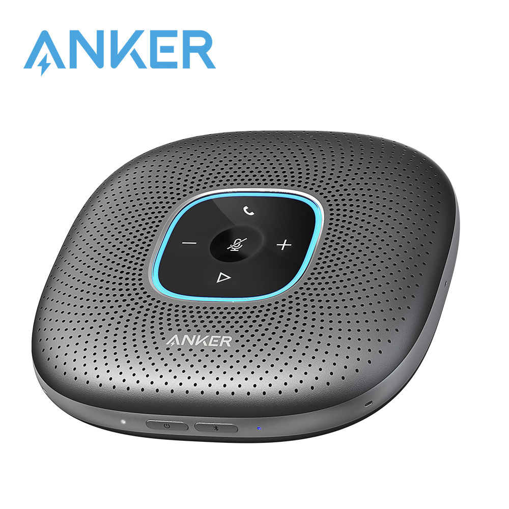 Anker PowerConf Speakerphone, Zoom Certified Conference Speaker with 6 Mics, 360° Enhanced Voice Pickup, 24H Call Time, Bluetooth 5.3, USB C, Compatible with Leading Platforms For Personal Workspaces ราคา 3,964 บาท*ส่งฟรี