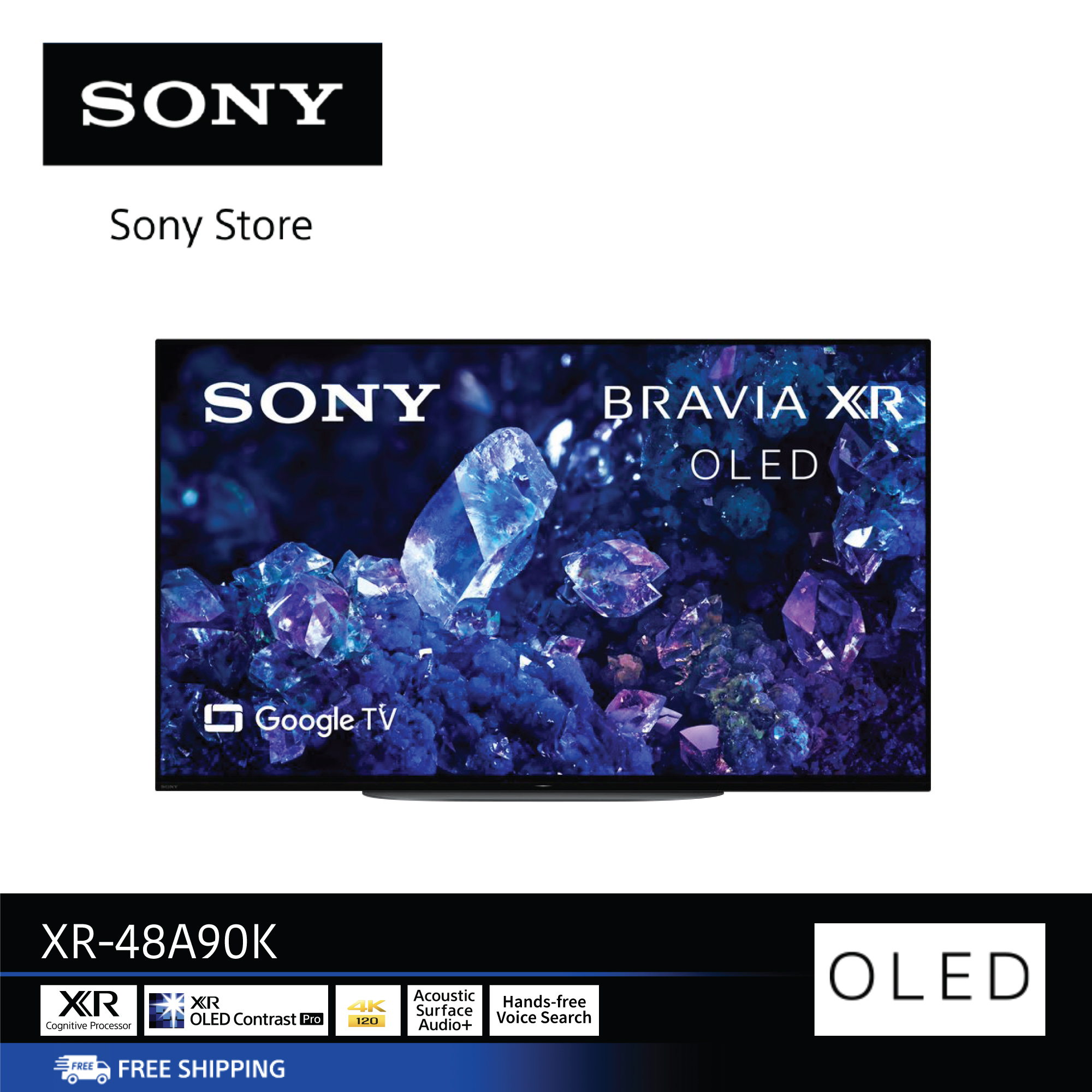 XR-48A90K (48 นิ้ว) | BRAVIA XR | MASTER Series | OLED | 4K Ultra HD | HDR | สมาร์ททีวี (Google TV) ราคา 50,990 บาท*ส่งฟรี