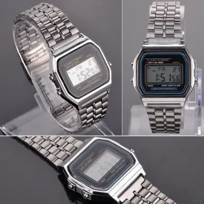 Tailored LED Digital Waterproof Quartz Wrist Watch Dress Golden Wrist Watch Women Men