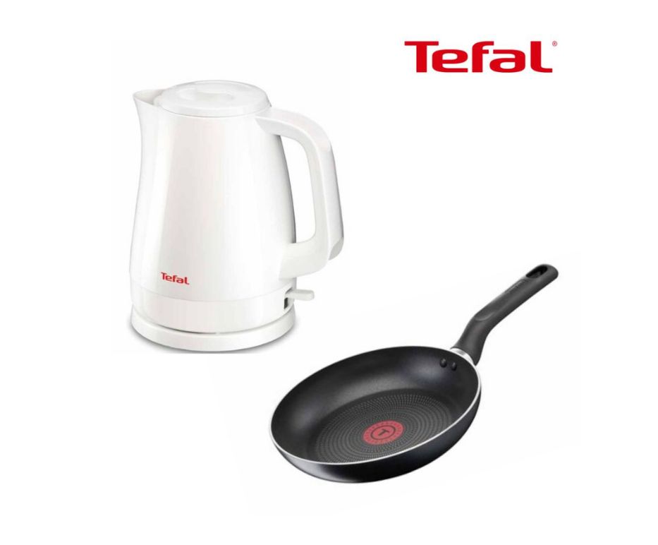 กาต้มน้ำ+กระทะ20ซม TEFAL HNY19_KO1501+PAN ขาว ราคา 944 บาท*ส่งฟรี