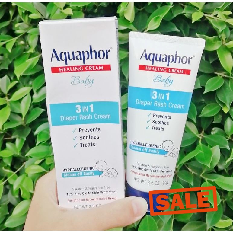 20%Sale!! EXP 08/2026 ครีมทาผื่นผ้าอ้อม Aquaphor Baby Healing Cream 3in1 ป้องกัน-บรรเทา-รักษา 99g
