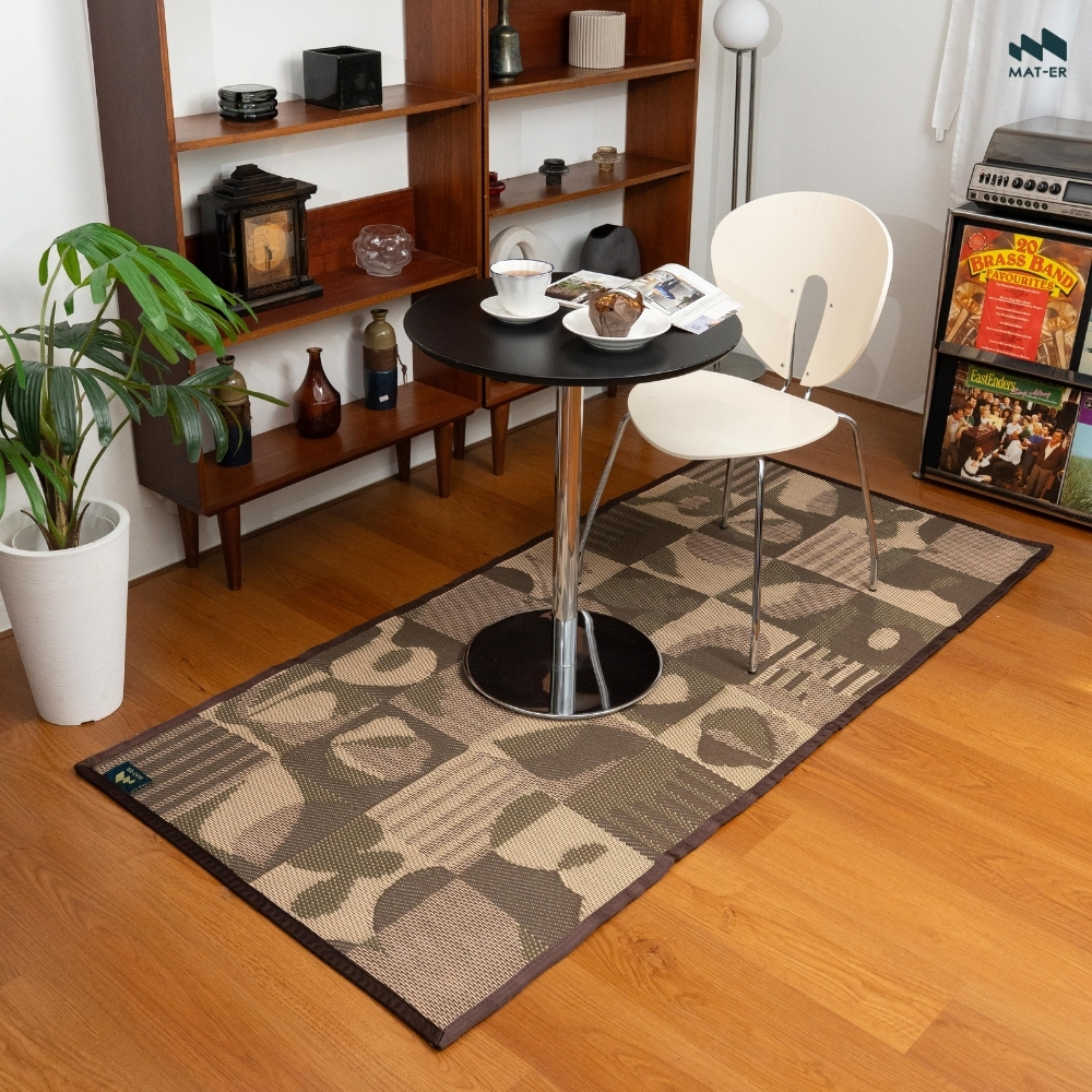Mat-Er, a Carpet Alternative, Urban Bliss, in Olive Glow – Made from Recycled Materials, Durable, Can Be Used Both Inside and Outside the Home. ราคา 1,350 บาท*ส่งฟรี