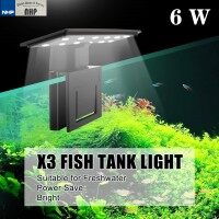 LED มินิโคมไฟ สำหรับตู้ปลาขนาดเล็ก กำลังไฟ 6 วัตต์โคมไฟในตู้ปลา (สีดำ)
