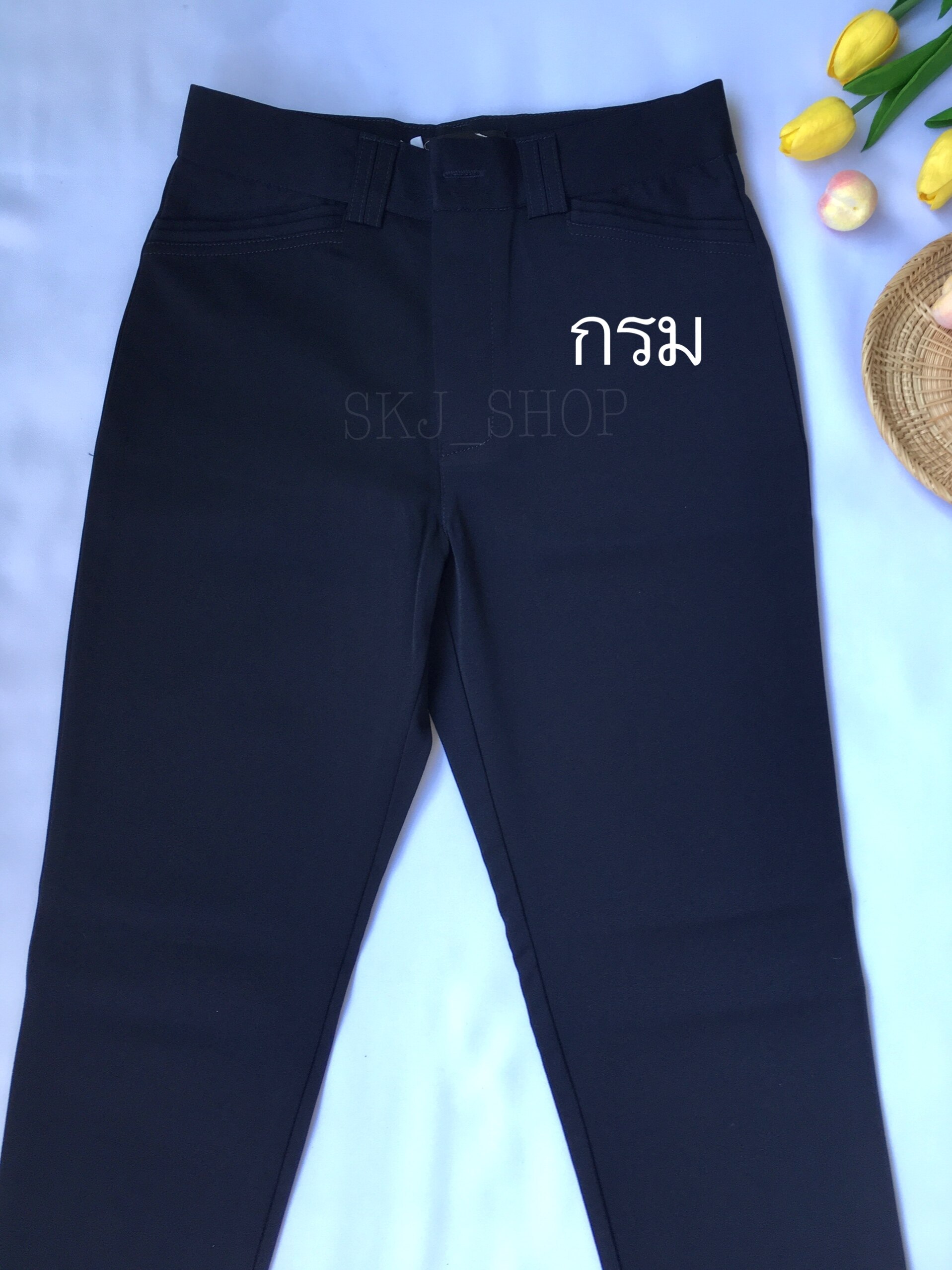 กางเกงทำงานเอวสูงทรงกระบอกเล็กผ้านาโน กางเกงWinner กางเกงสแล็คผู้หญิง กางเกงผ้าลื่น กางเกงขายาว กางเกงขาเดฟ กางเกงทางการ กางเกงฮานาโกะ