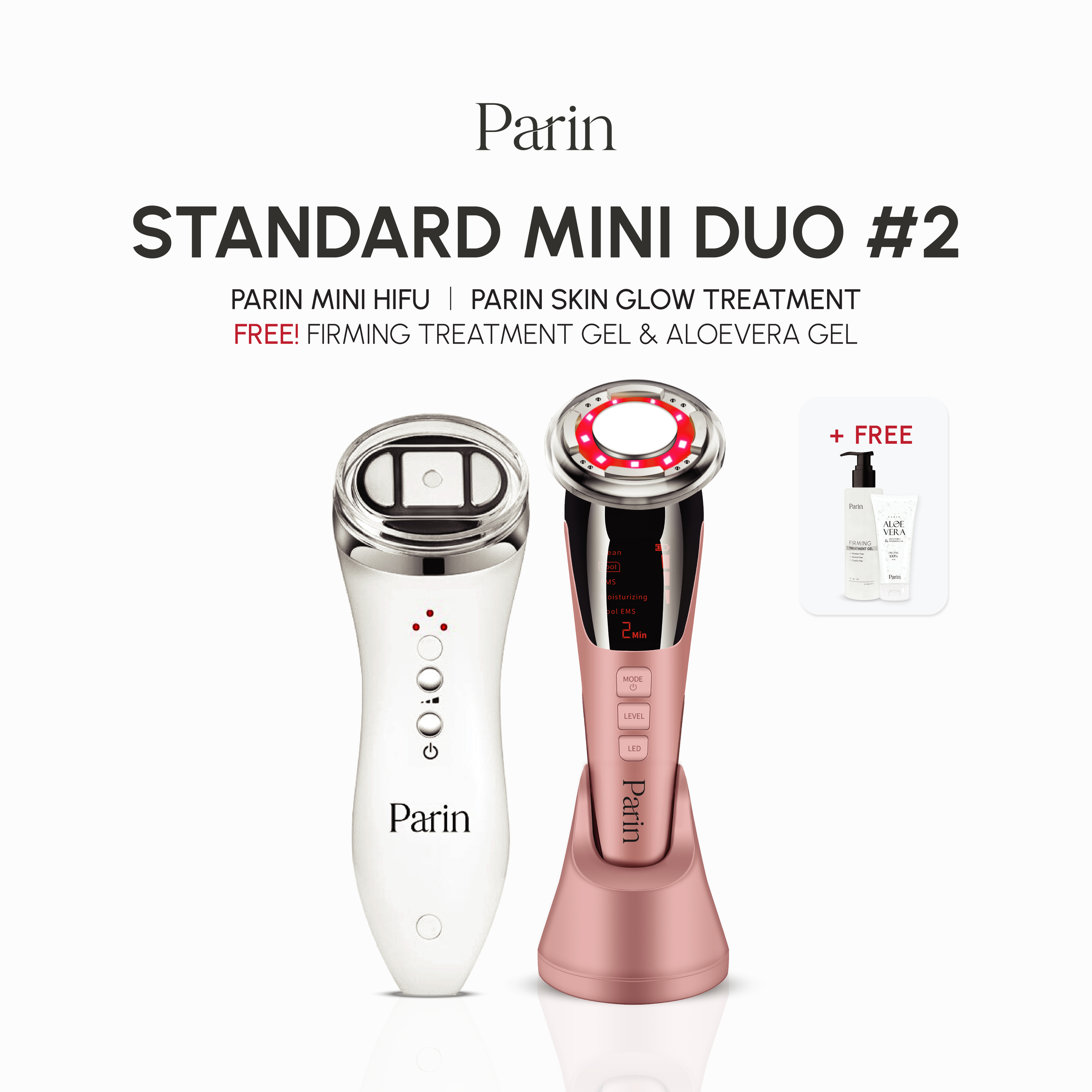 Parin Standard MINI DUO #2 PARIN SKIN GLOW & MINI HIFU : นวดหน้ากระจ่างใส กระชับ เฟิร์ม ราคา 3,180 บาท*ส่งฟรี