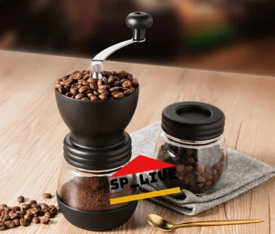 Coffee Bean Grinder เครื่องบดเมล็ดกาแฟแบบหมุน เครื่องบดเมล็ดกาแฟวินเทจ