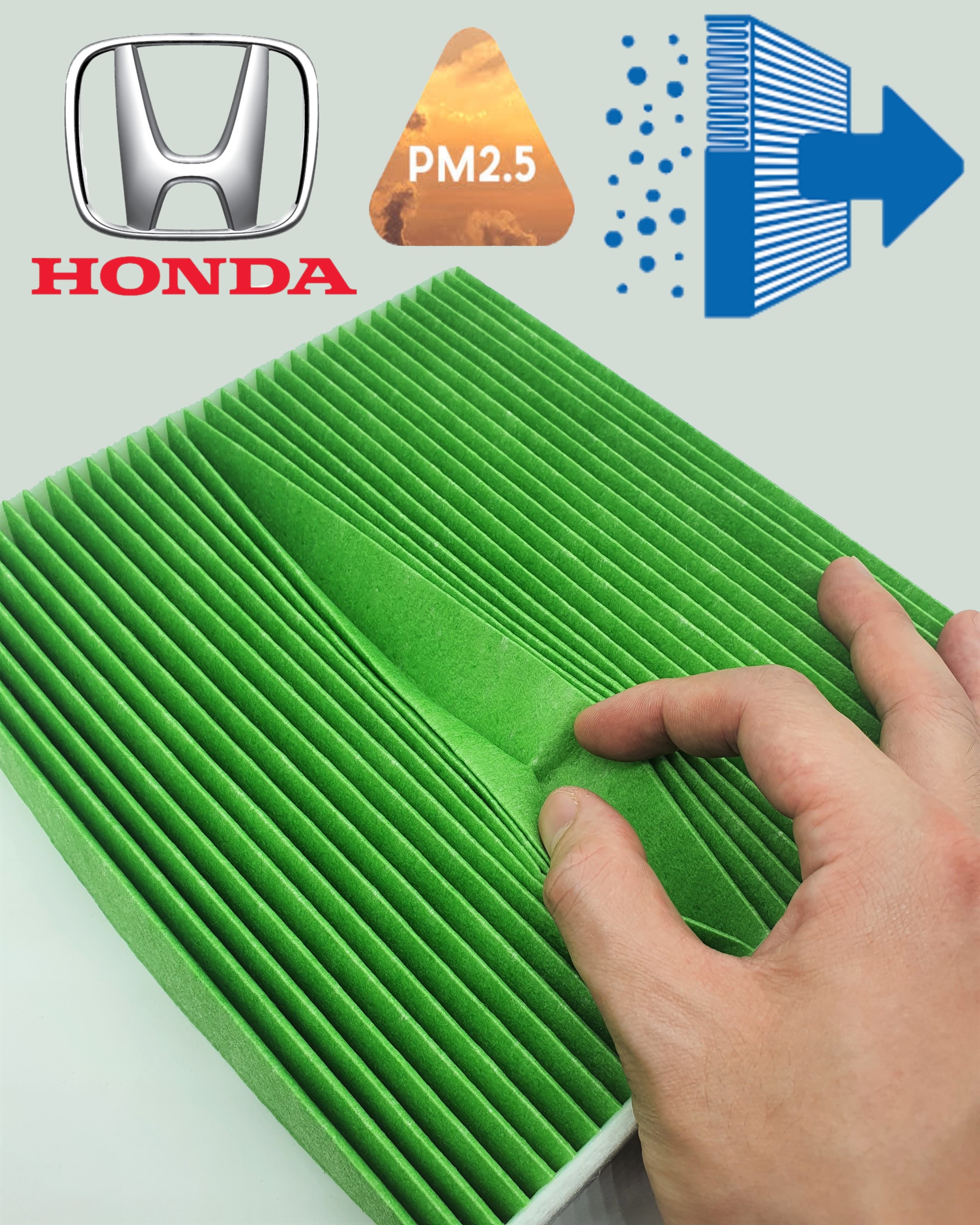 HONDA กรองแอร์รถยนต์ หนา 3 ชั้น ยี่ห้อ BTL รหัสสินค้า 80292-sdg-w01 สำหรับรถยนต์ Honda Accord Civic CR-V ราคา 179 บาท*ส่งฟรี