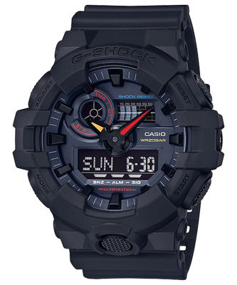 Casio G-Shock นาฬิกาข้อมือผู้ชาย รุ่น GA-700 GShock แท้ สายเรซิ่น รับประกันศูนย์ 1 ปี (CMG) GA-700BMC-1A Casio G-Shock นาฬิกาข้อมือผู้ชาย รุ่น GA-700 GShock แท้ สายเรซิ่น รับประกันศูนย์ 1 ปี (CMG) GA-700BMC-1A