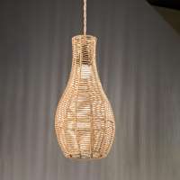 Paper Rope Lampshade Woven Lamp Shade Chandelier Shade Boho Rustic Light Fixture Shade Boho Lampshade for Dining Room Bedroom