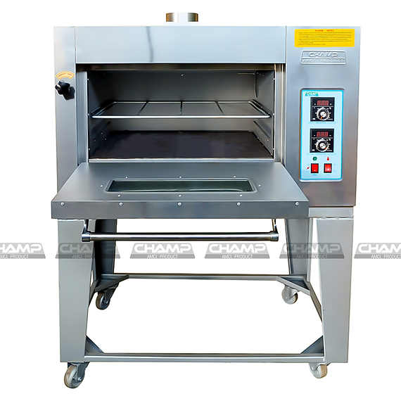 1-Tray Oven, Electrically Controlled Gas, Gas Stove with Legs, Dessert Oven, Champian Brand (with Adjustment Panel, Can Set Temperature by Yourself) # 1 Year Warranty ราคา 25,400 บาท*ส่งฟรี