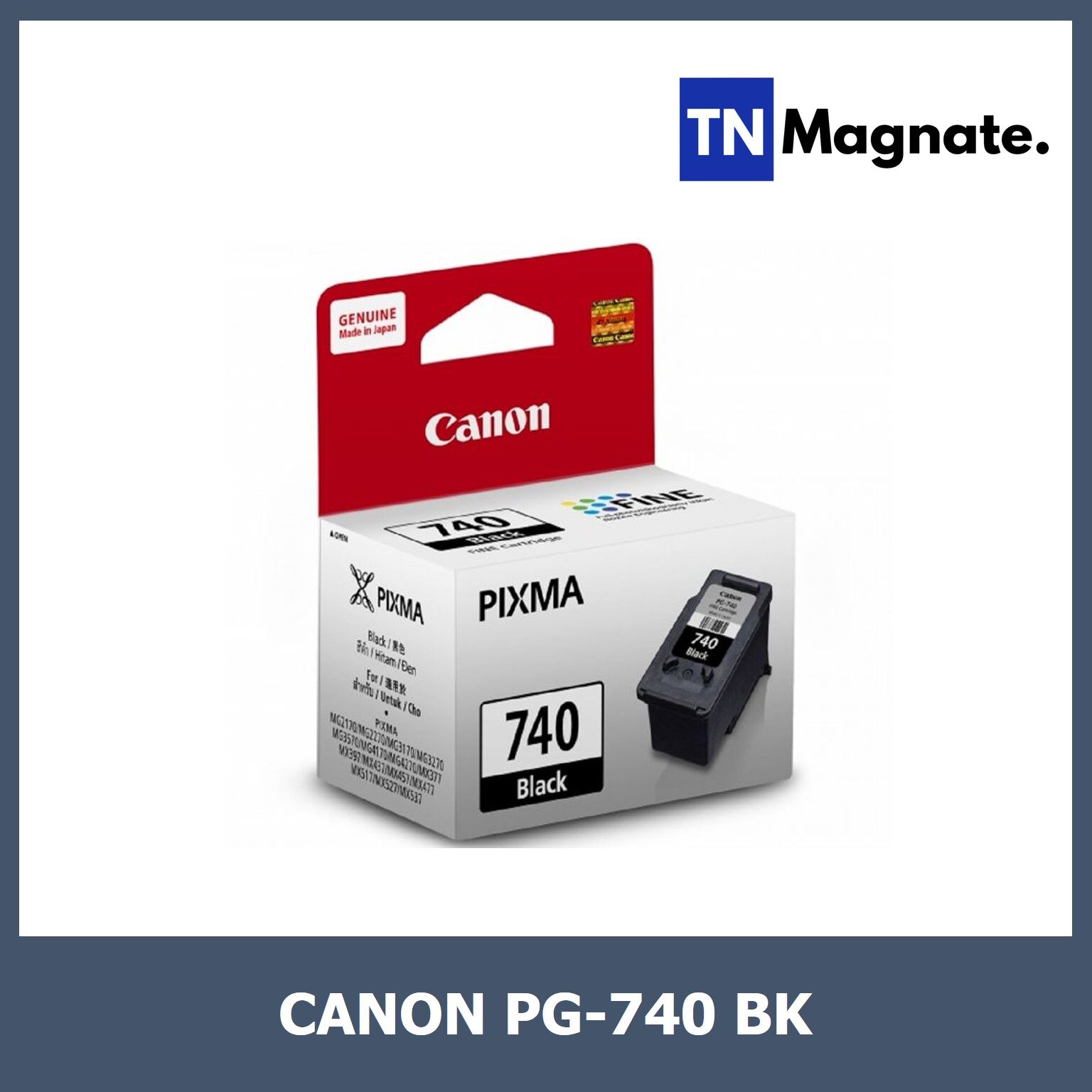 [หมึกพิมพ์] Canon รุ่น PG 740 BK/CL 741 CO Ink (Black หรือ Color) เลือกสี 1 กล่อง - choose the color