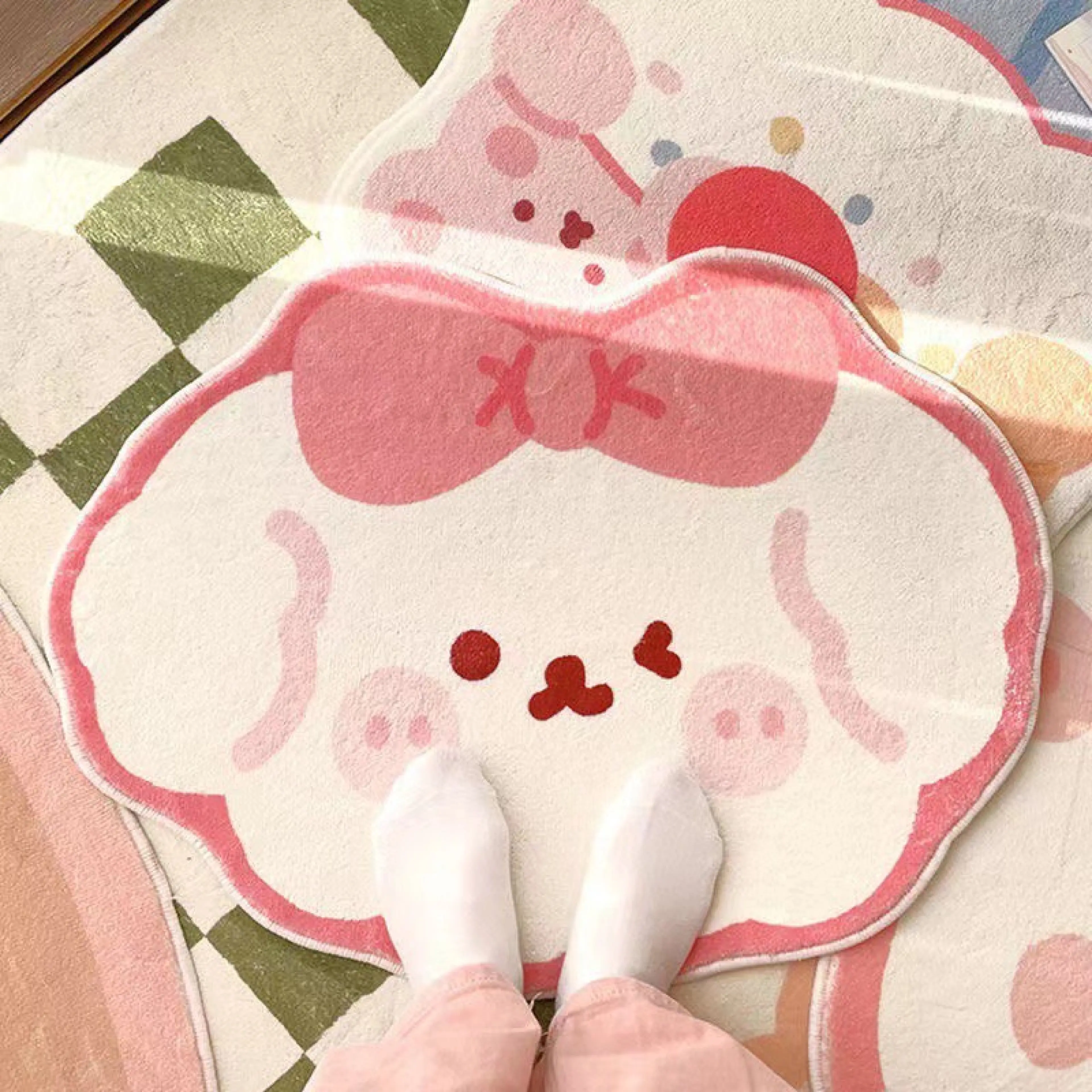 New Doormat V4, Room Decoration, Anti-Slip Carpet, Super Cute, Soft Fur, Size 40*60 Cm. Ready to Ship